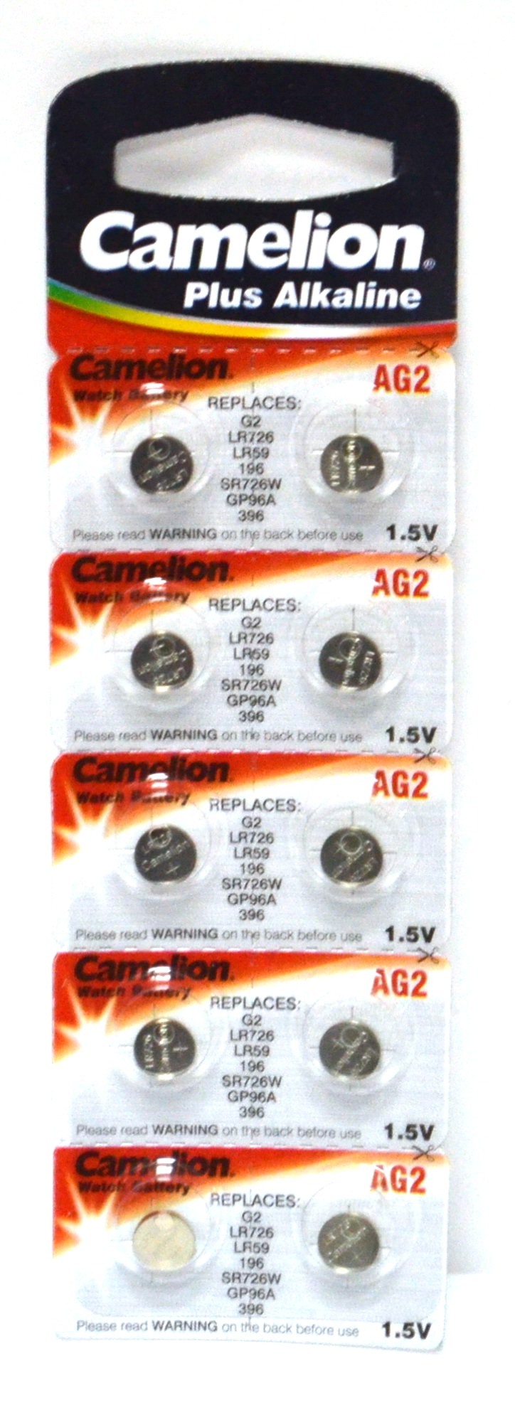 Батарейка AG02 алкалиновая Camelion (LR726), 1.5В ЦЕНА ЗА 1ШТ