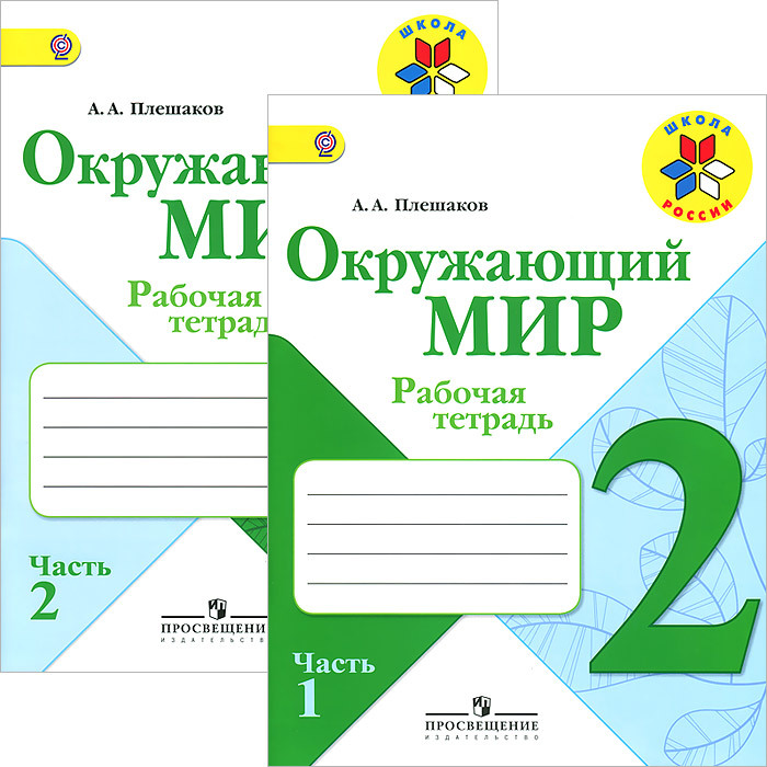 Комплект Рабочая тетрадь Окружающий мир 2 класс Школа России