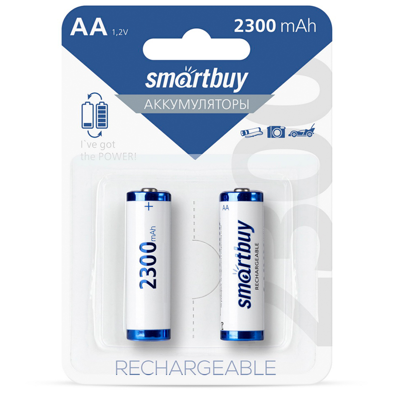 Аккумулятор Smartbuy AA (HR06) 2300mAh 2BL ЦЕНА ЗА 1 ШТУКУ