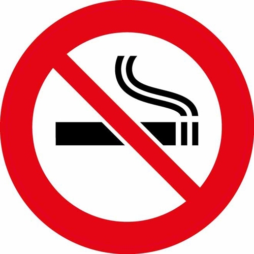 Информационная наклейка Курение запрещеноПО ГОСТУ