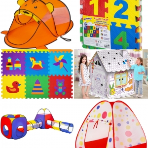 Игровые палатки, домики и коврики