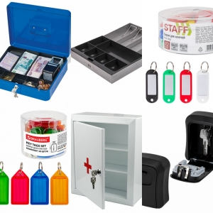 Шкафчики для ключей, аптечки, почтовые ящики, лотки