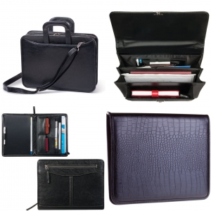 Портфели, сумки, папки из кожи
