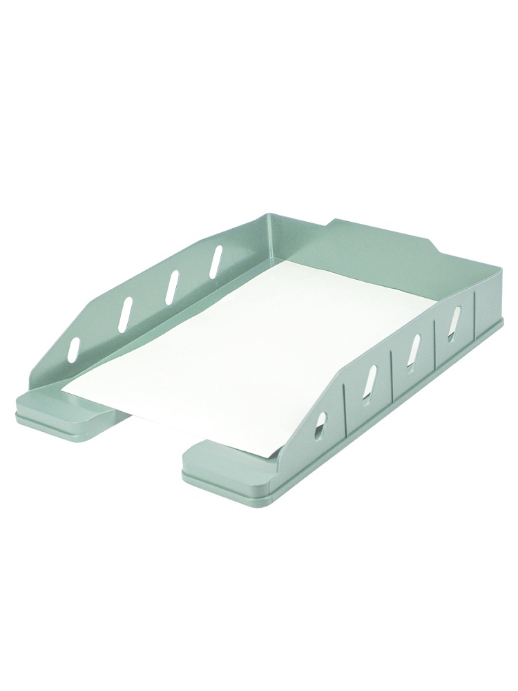 Лоток горизонтальный ОФИС - ДЫМЧАТЫЙ. НЕФРИТ (ЛК-3329) 62х340х250