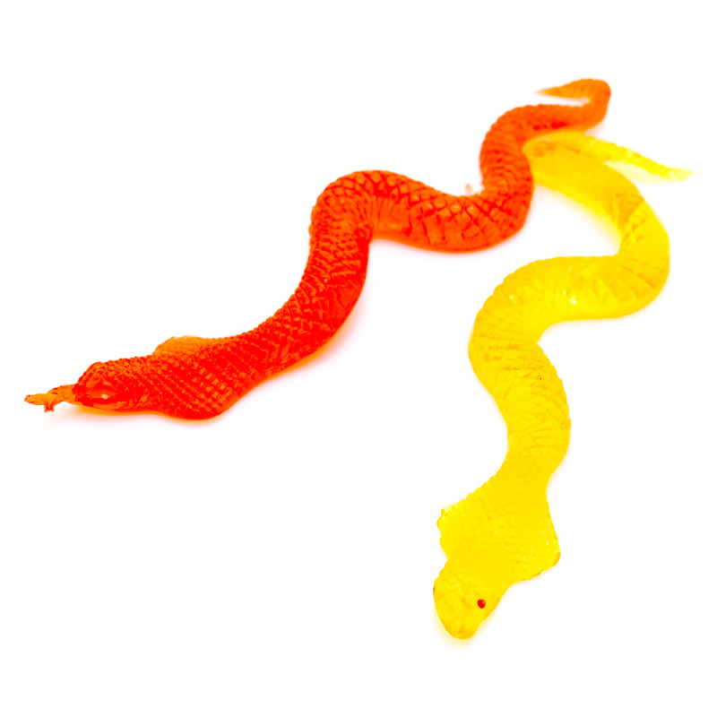 Лизун змея 23 см 3 цвета микс пак