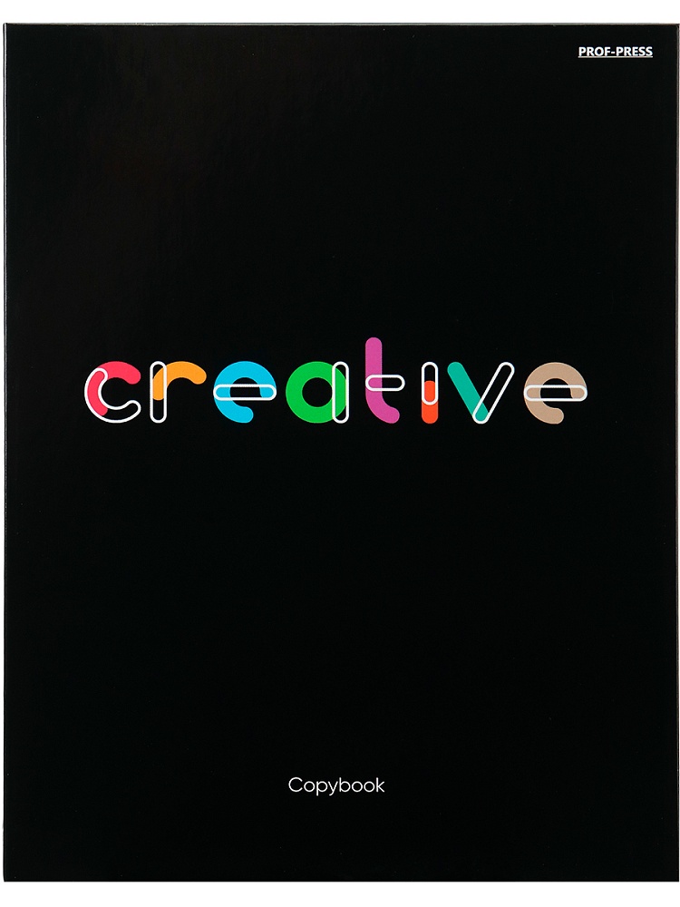 Тетрадь КЛЕТКА 100л. ЦВЕТНЫЕ БУКВЫ (100-1558) (на кольцах)