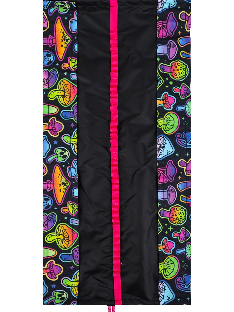 Пенал-скрутка НЕОНОВЫЕ ГРИБОЧКИ (ПН-5560) 200х50, печать на ткани