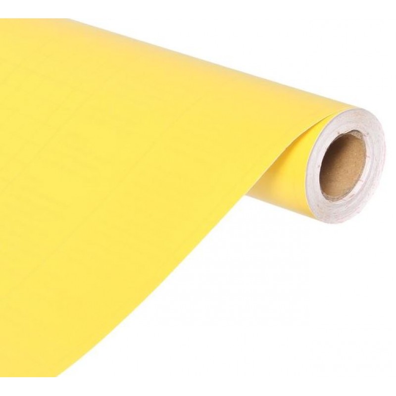 Самоклеящаяся пленка "Colour decor" 2001, желтая 0,45х8 м ЦЕНА ЗА МЕТР