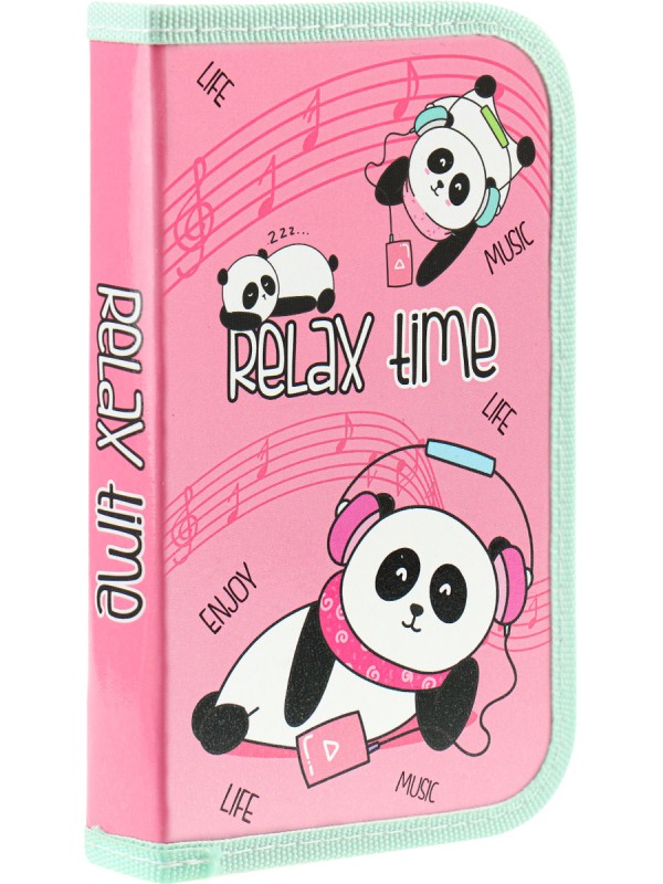 Пенал 1-секц, большой ПАНДА-МЕЛОМАН 190х115, ламинированный картон
