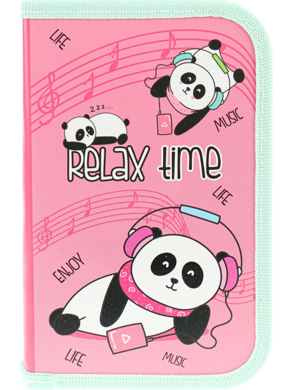 Пенал 1-секц, большой ПАНДА-МЕЛОМАН 190х115, ламинированный картон
