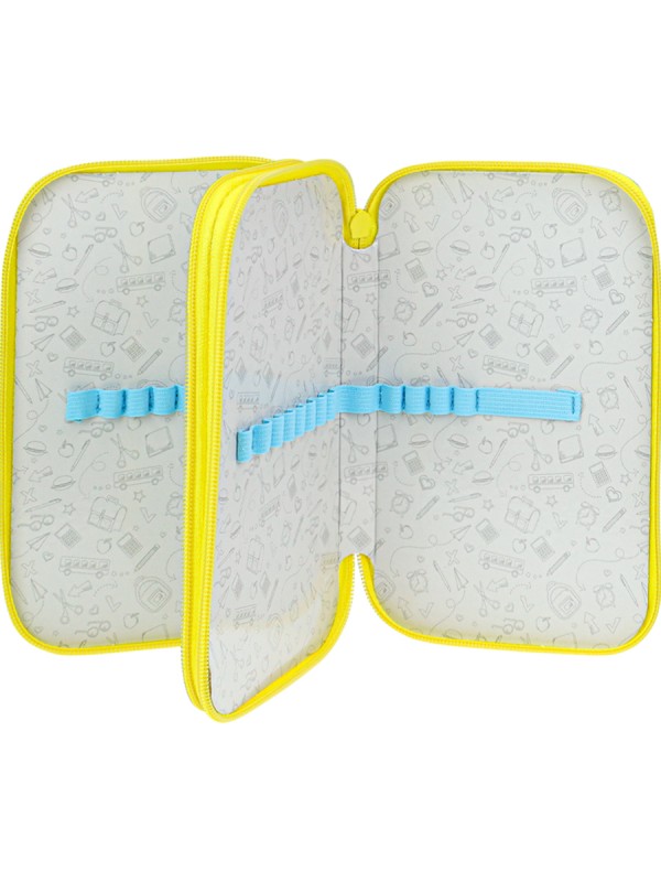 Пенал 2-секц, большой ВЕЧЕРИНКА МОНСТРИКОВ-1190х115, софт-тач