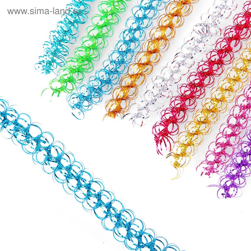 Мишура новогодняя «Бусинка» d=1.5 см, L-200 см, МИКС