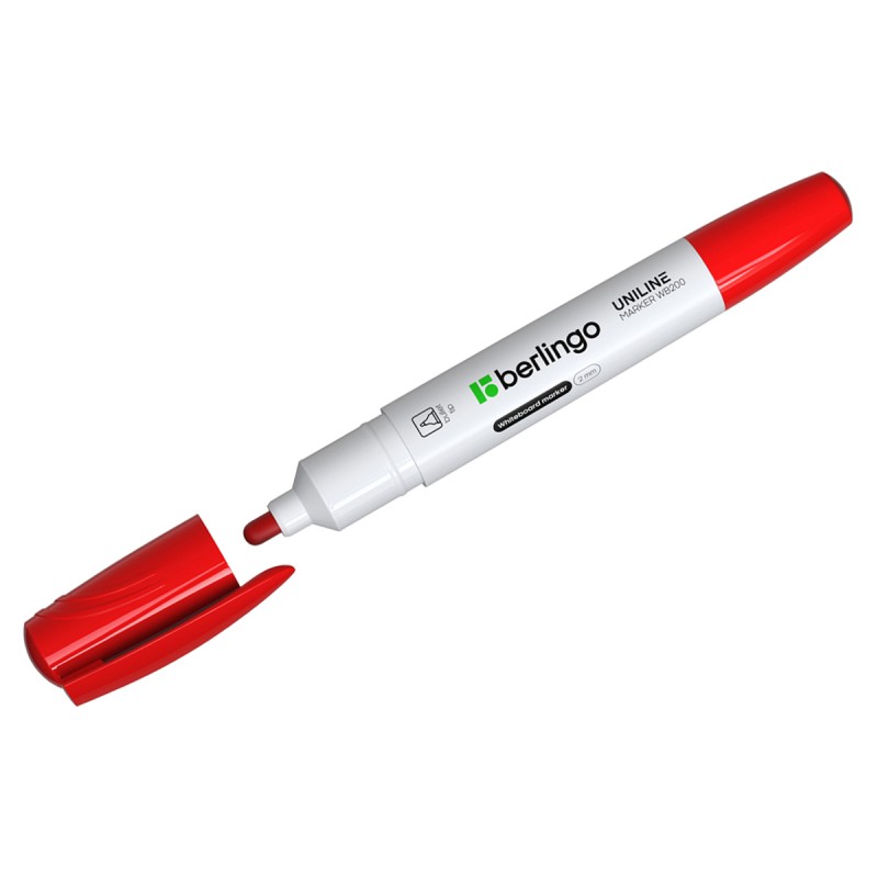 Маркер для белых досок Berlingo "Uniline WB200" красный, пулевидный, 2мм PM6212