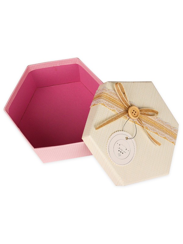 Коробка с лентой Радостные моменты 16 х 14 х 7 см