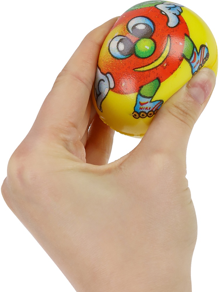 Мяч мягкий ППУ (6,3 см) "Фруктики" ( Арт. ММ-9819)