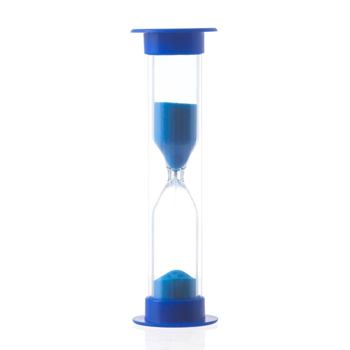 Песочные часы "Саммит", на 5 минут, 9 х 3 см, синие