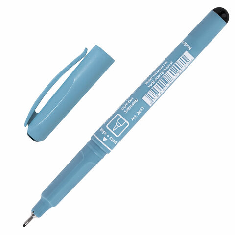 Ручка капиллярная CENTROPEN "Document", ЧЕРНАЯ, трехгранная, линия письма 0,7 мм