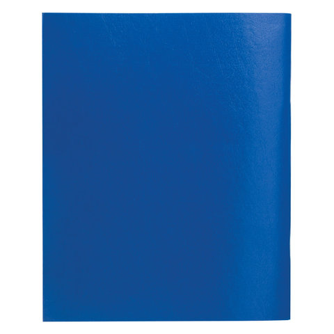 Тетрадь бумвинил, А5, 48 л., скоба, офсет №1, клетка, с полями, STAFF, СИНИЙ