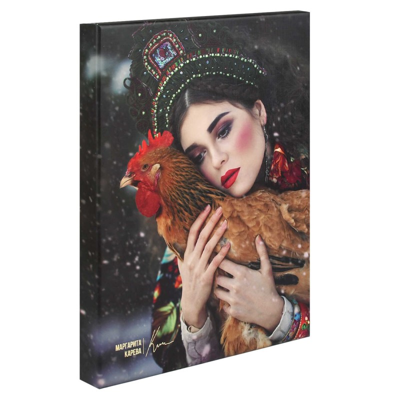 Ежедневник недатированный ESCALADA, #МАРГАРИТА КАРЕВА, А5, 120 л., арт. 70662/ 10 ЗОЛОТОЙ ПЕТУШОК (кожзам: 146x211 мм, мягкий переплёт, запаянный край