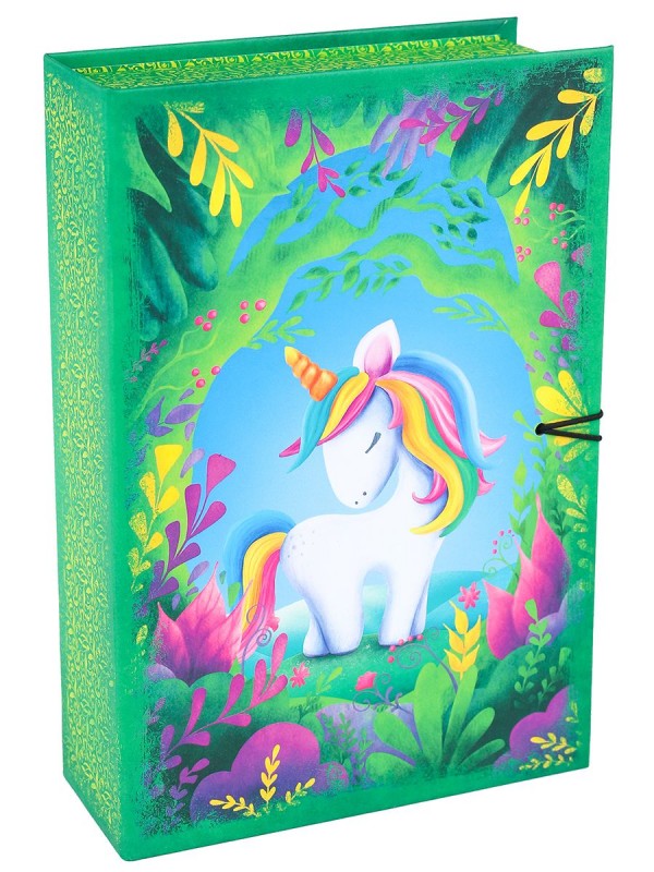 Коробка-книга "Единорог" (120х180х50) КК-4838