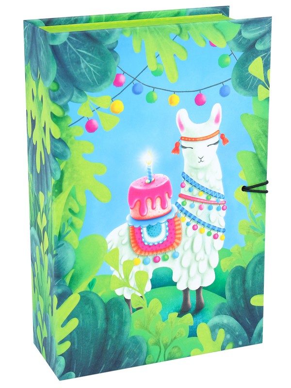 Коробка-книга "Лама" (120х180х50) КК-4837
