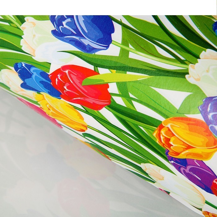Бумага упаковочная глянцевая "Весенние краски", 50 х 70 см