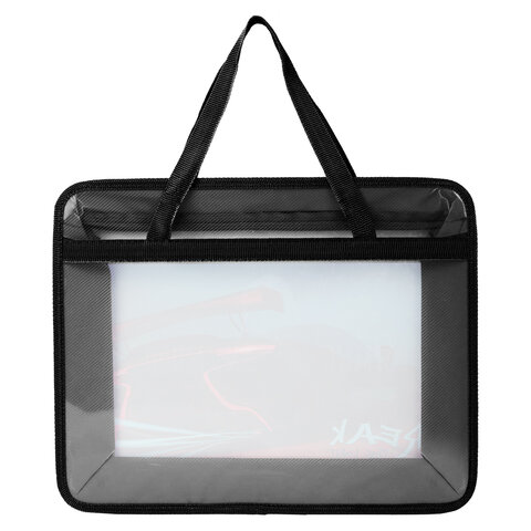 Папка на молнии с ручками BRAUBERG А4, 1 отделение, пластик, 80 мм, Speed, 270872