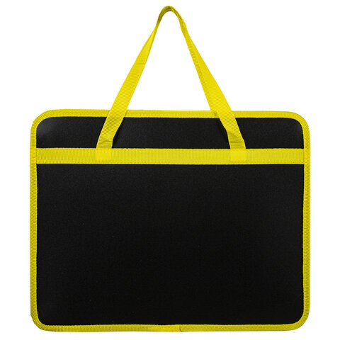 Папка на молнии с ручками BRAUBERG А4, 1 отделение, пластик, 80 мм, OFF, 271465