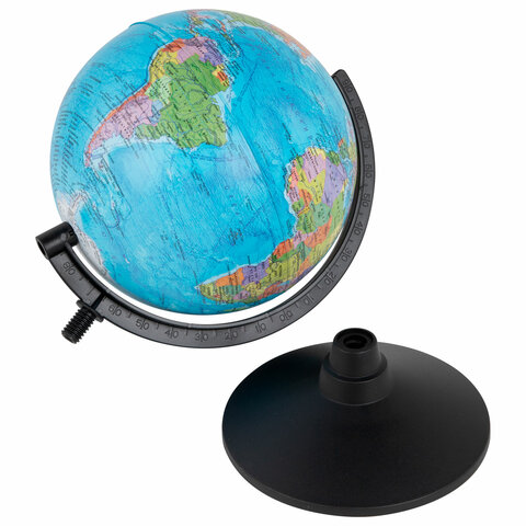 Глобус политический 21см на черной подставке
