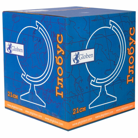 Глобус политический 21см на черной подставке