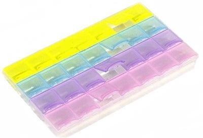 Контейнер для бисера на 21 ячейку цветной пластик