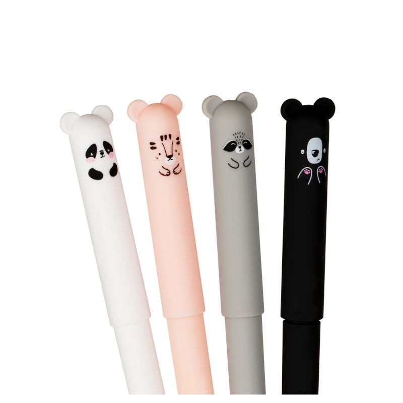 Ручка гелевая стираемая MESHU "Lovely Cutes" синяя, 0,5мм, корпус ассорти