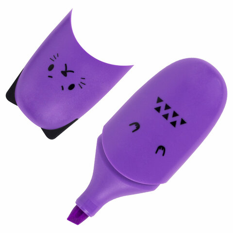 Набор текстовыделителей мини 6 ЦВЕТОВ BRAUBERG KIDS CUTE CATS NEON, линия 1-5 мм, 152435