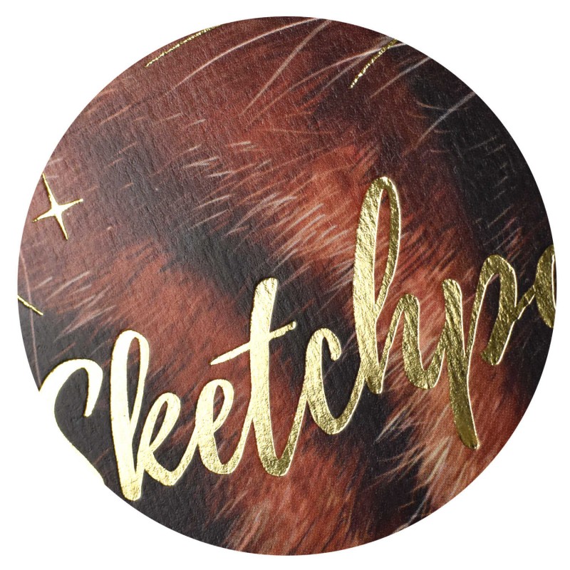 Альбом для рисования (Скетчпад) 195х195 мм, 40 л, блок - белый офсет 100 г/м², арт. 64863 ЗЕРКАЛО ДУШИ /обложка полноцветная печать, гребень по коротк