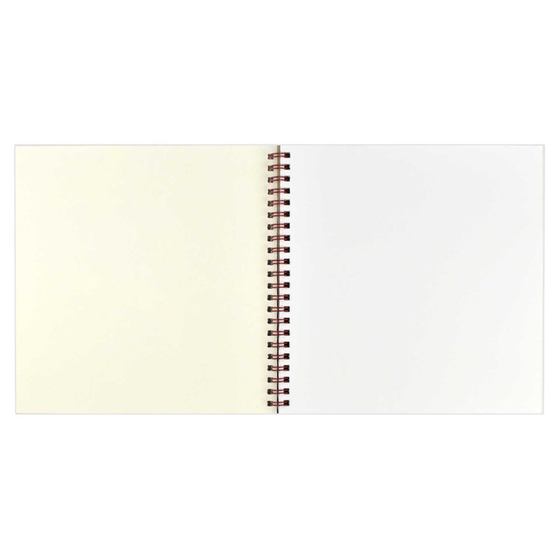 Альбом для рисования (Скетчпад) 195х195 мм, 40 л, блок - белый офсет 100 г/м², арт. 64863 ЗЕРКАЛО ДУШИ /обложка полноцветная печать, гребень по коротк