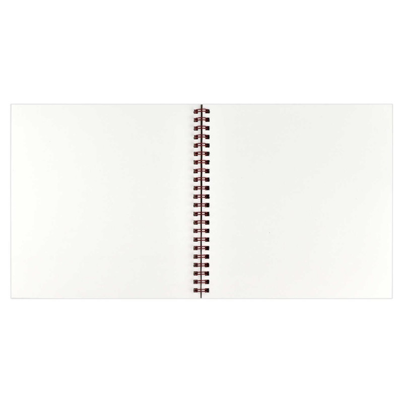 Альбом для рисования (Скетчпад) 195х195 мм, 40 л, блок - белый офсет 100 г/м², арт. 64863 ЗЕРКАЛО ДУШИ /обложка полноцветная печать, гребень по коротк