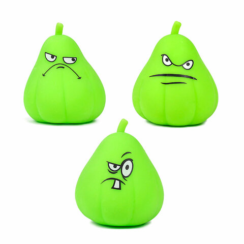 Игрушка-антистресс "ГРУША-ЗЛЮКА", 9х7 см, ассорти, 3 вида, дисплей, JOLLY JOT (ДЖОЛЛИ ДЖОТ)