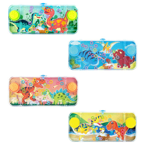 Водная игра ДИНОЗАВРИКИ, 15х7 см, колечки, ассорти, 4 вида, JOLLY JOT