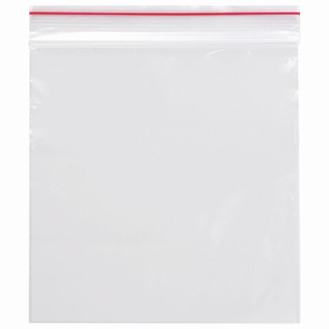Пакеты с замком ZIP LOCK зиплок, 100х100 мм, ПВД, толщина 35 микрон, BRAUBERG, 606210