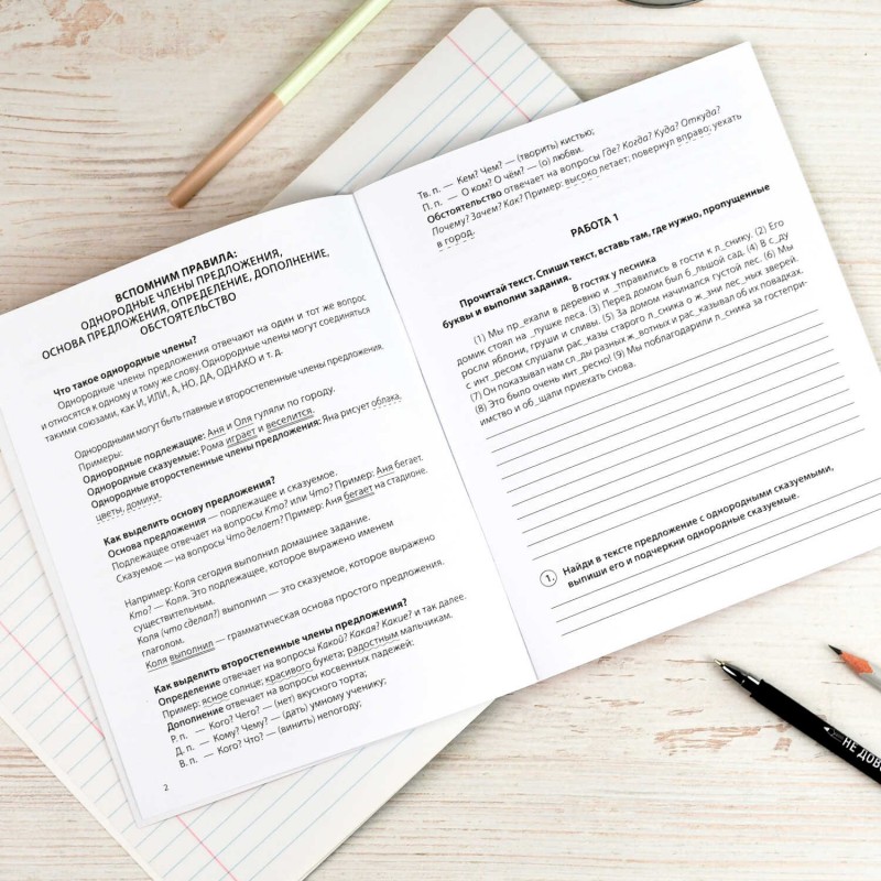 Книжка с заданиями для детей. Серия "Готовимся к ВПР" арт. 70109 РУССКИЙ ЯЗЫК /165×205 мм, 16 л., печать в одну краску, обл - мелованная бумага 170 г/