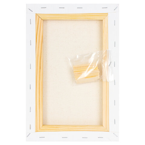 Холст на подрамнике BRAUBERG ART DEBUT, 20х30см, 280 г/м2, грунт, 100% хлопок, мелкое зерно