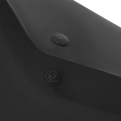 Папка-конверт с кнопкой прозрачная А4, BRAUBERG "UNIVERSAL", до 100 листов, черная, 0,15 мм