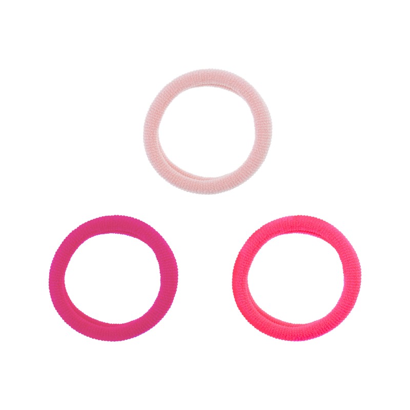 Резинки для волос MESHU, розовые ассорти, 40шт., диаметр 2,5см, европодвес