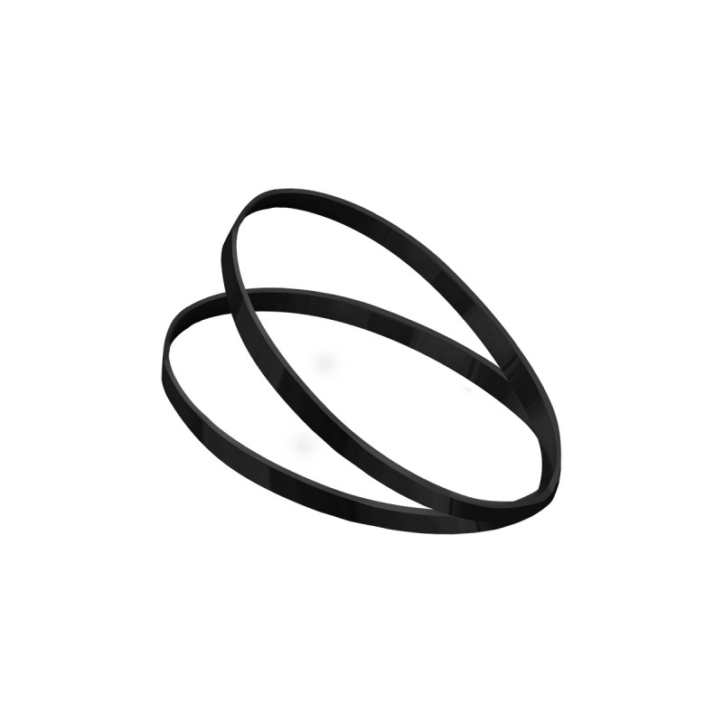 Резинки для волос MESHU, черные, 300шт., диаметр 2см, европодвес