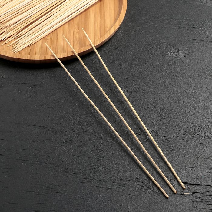 Набор шампуров Доляна, 30 см, d=3 мм, 85-90 шт., бамбук