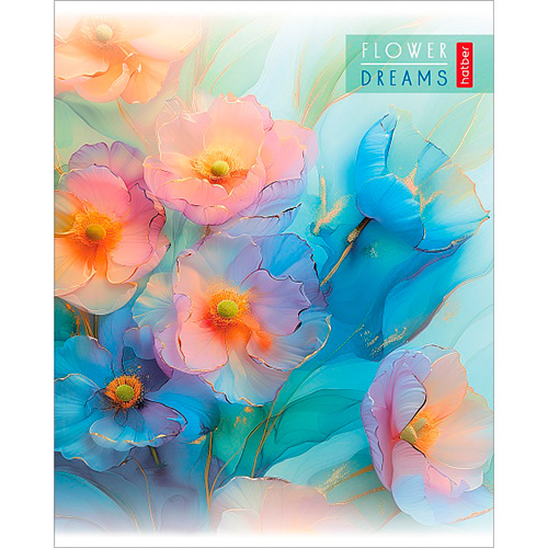 Тетрадь 48л.кл.скрепка Hatber, "MIX- 10" пластик. обложка