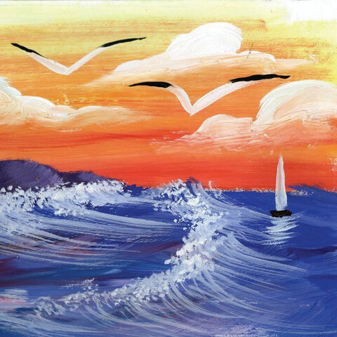 Гуашь ЮНЛАНДИЯ "ШКОЛЬНАЯ", 12 цветов по 17,5 мл