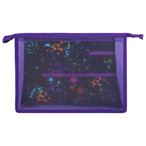 Папка для труда на молнии BRAUBERG А4, 2 отделения, органайзер, "Come together"