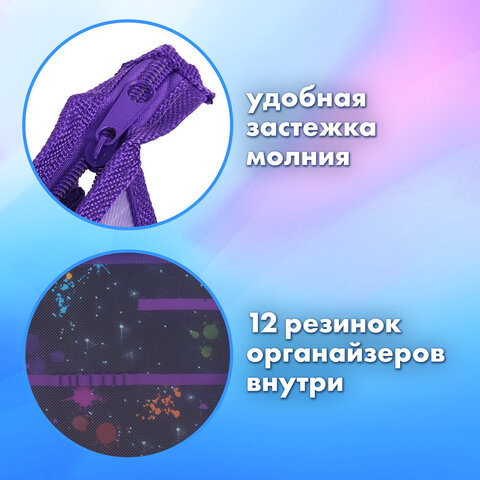 Папка для труда на молнии BRAUBERG А4, 2 отделения, органайзер, "Come together"