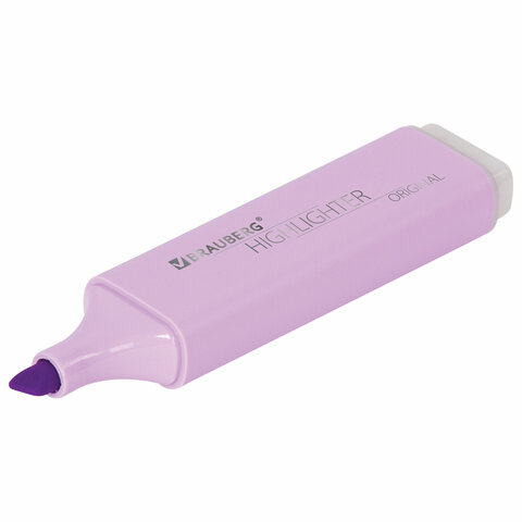 Текстовыделитель BRAUBERG "ORIGINAL PASTEL", ЛАВАНДОВЫЙ, линия 1-5 мм